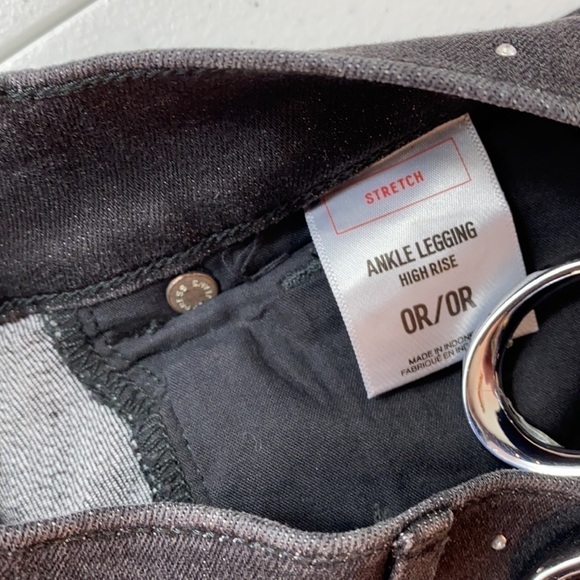 Express NWOT High Waisted Rhinestone Studded Jean - Picture 8 of 10